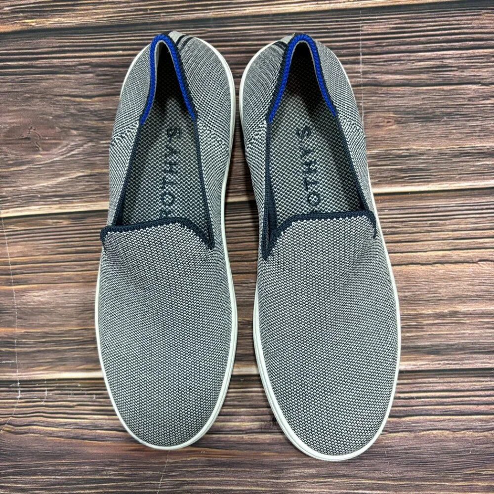 Rothy's‎ The Originial Slip On Sneakers Anchor Knit Fabric Women's Size 7.5